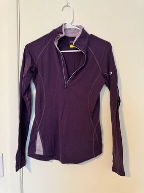 Icebreaker Purple Merino 150 Long Sleeve Top